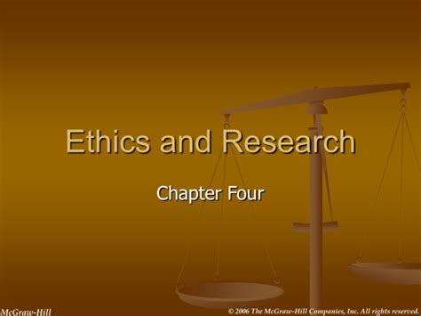 Ethics and Research