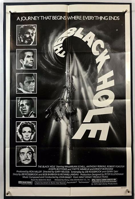 BLACK HOLE Movie Poster (Fine) One Sheet 1979 Sci-Fi Walt Disney 1569 ...