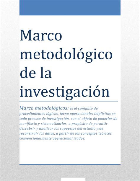 marco metodologico by Luis Galanton - Issuu