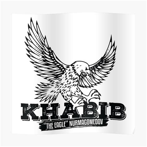 "Khabib Eagle Nurmagomedov" Poster by bibinik | Redbubble