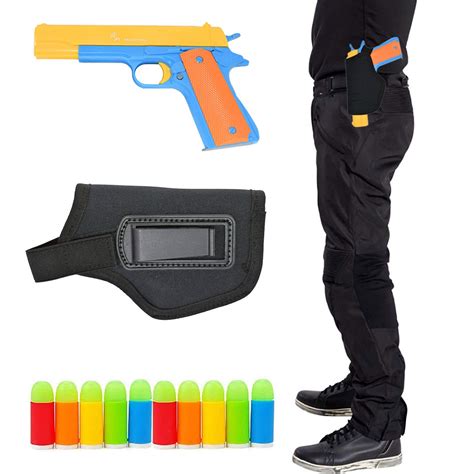 Buy Backyard Blasters Kid Toy , Colt 1911 Rubber Bullet Pistol with Black Holster - Unique Gift ...