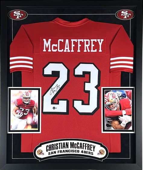 Christian McCaffrey Autographed San Francisco 49ers Jersey Framed