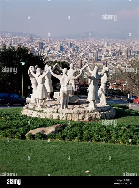 Sardana statues montjuic barcelona spain hi-res stock photography and images - Alamy