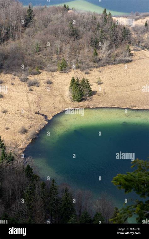 An aerial view of the lagoon and coastal ecosystems Stock Photo - Alamy