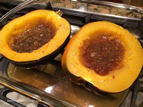 Baked Acorn Squash – Sweet Tea (with Lemon)