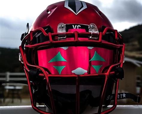 RED JOKER 2.0 Custom Football Visor | Custom football, Football ...