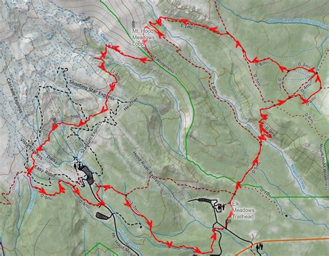 Mt. Hood Meadows Loop Map