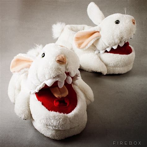 Monty Python Killer Bunny Slippers with Pointy Teeth