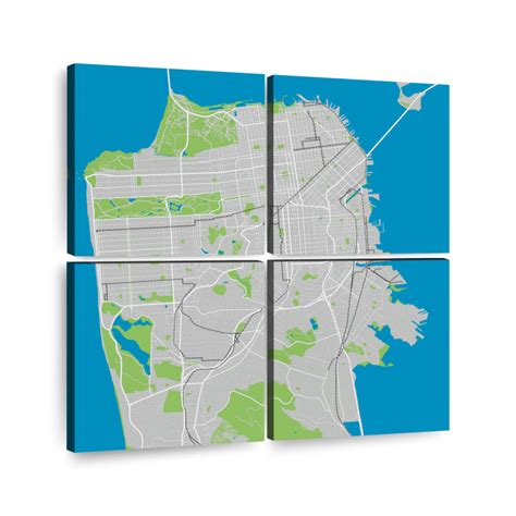 Map Of San Francisco Wall Art