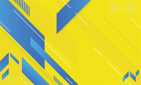 modern abstract yellow and blue geometric background 2041325 Vector Art ...