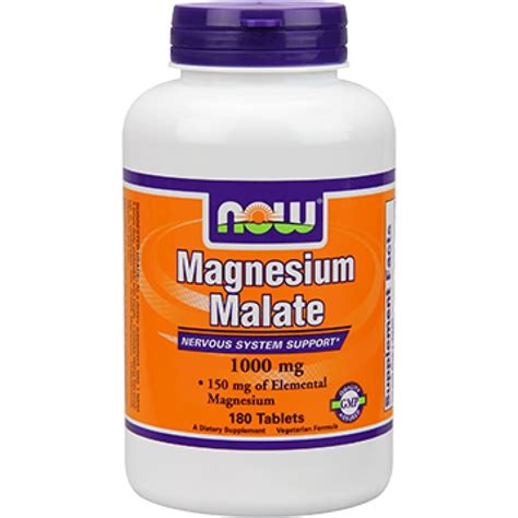 NOW Magnesium Malate 1000 mg 180 tabs 1300 | Walmart Canada