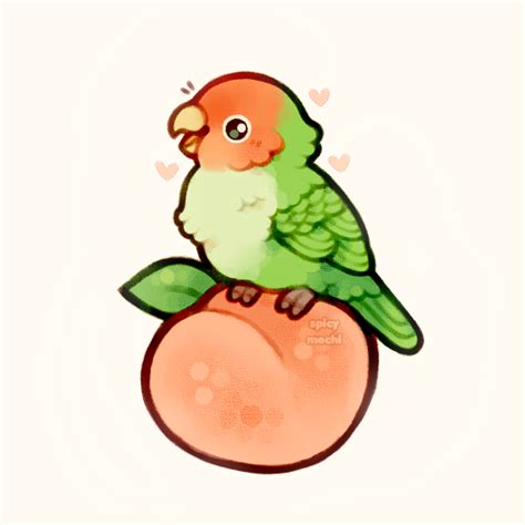peach-faced lovebird by supichu on DeviantArt | Love birds drawing ...