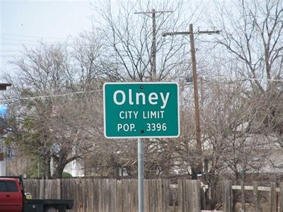 Olney, Texas - Population Signs on Waymarking.com