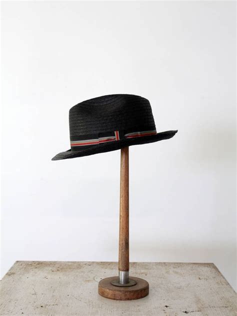 vintage fedora Dorfman Pacific woven straw hat - Gem