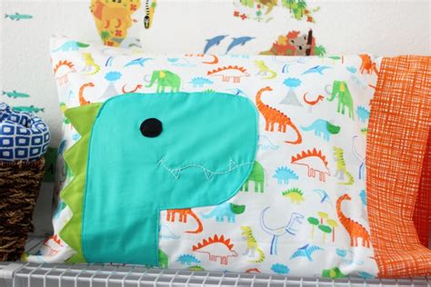 Dinosaur Pillowcase Pattern in 3 Sizes for Kids and Adults - Gluesticks ...