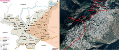 Tehri Garhwal District Map showing the location and existing... | Download Scientific Diagram