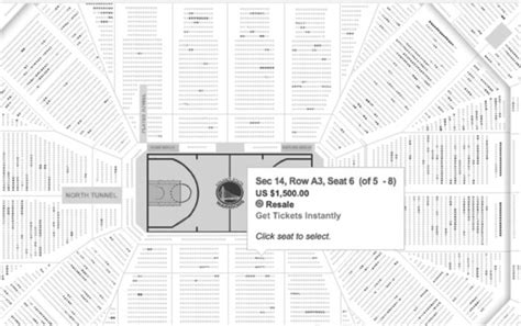 Warriors Stadium Seating Plan | Elcho Table