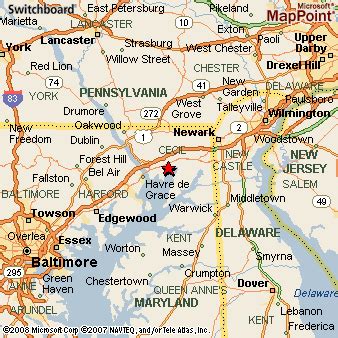 Charlestown, Maryland Area Map & More