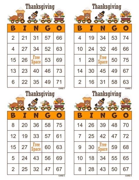 Free Turkey Bingo Cards Printable Free Printable Temp - vrogue.co