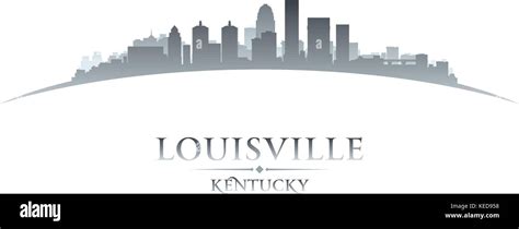 Louisville Kentucky city skyline silhouette. Vector illustration Stock ...