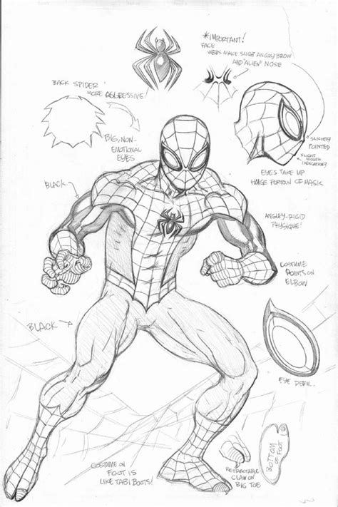 SUPERIOR SPIDER-MAN COSTUME | Spiderman drawing, Spiderman art, Man sketch