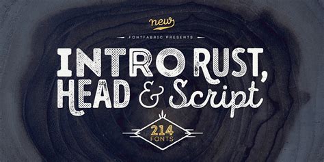 Intro Rust Font Family by Fontfabric | Font Bros