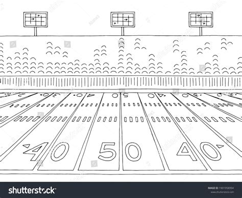 54,969 Black And White Football Fields Images, Stock Photos & Vectors | Shutterstock