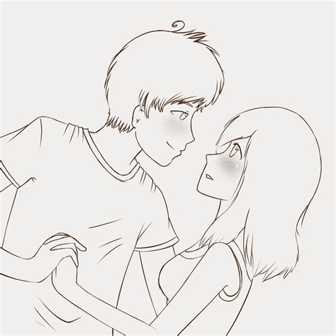 cute couple sketch by Grjon on DeviantArt