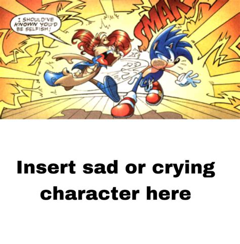 Who is sad about Sonic and Sally broken up by RosyBunny1 on DeviantArt