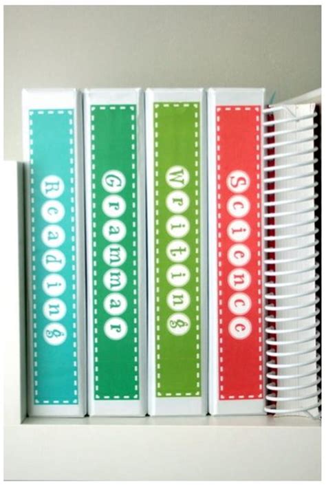 Printable Binder Spine Inserts