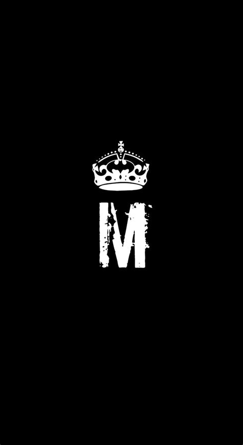 M logo phone screen | Name wallpaper, Royal family names, Name art