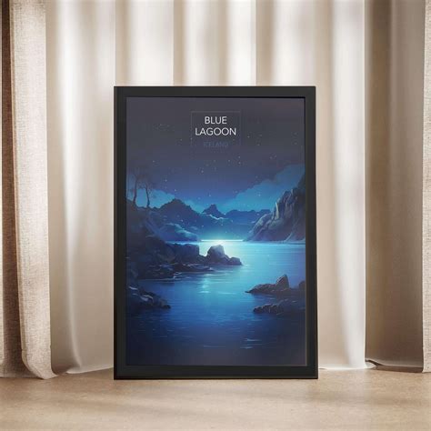 Blue Lagoon Night Glow Poster | United World Memories