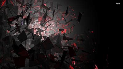 red and black shards Chrome Themes - ThemeBeta