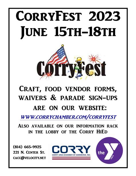 CorryFest 2023 - Events - Erie Reader