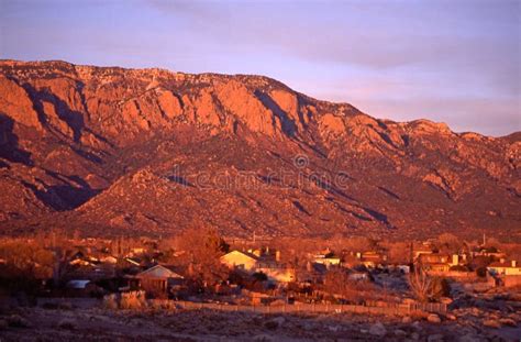 Sandia Peak at Sunset stock photo. Image of mountain, rocks - 5433270