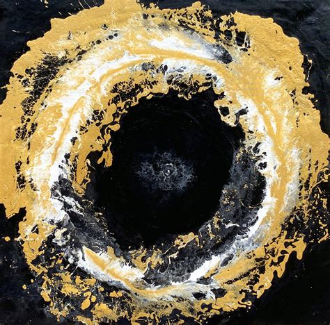 Painting on canvas Painting golden circle abstract original acrylic ...