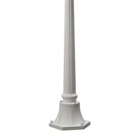 White Outdoor Lamp Post Light - Fantasy Lights Group