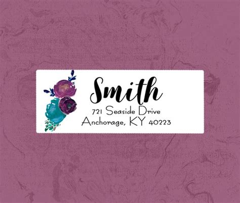 Address Labels Floral Address Labels Printable Avery labels