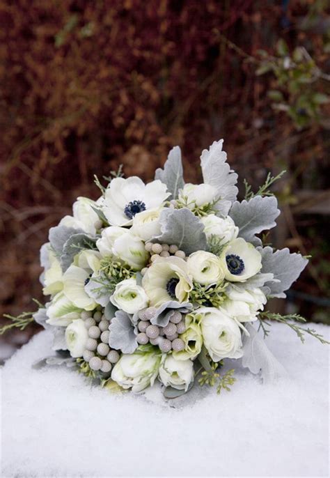 Gallery: Blue, Gray & Silver Winter Wonderland Wedding Bouquet - Deer ...