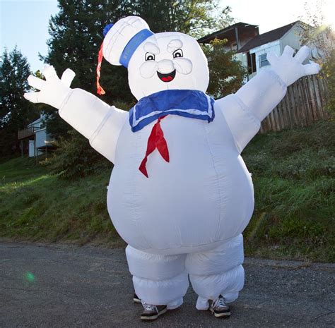 Disguise Inflatable Stay Puft Marshmallow Man Costume, Official Ghostbusters Afterlife Movie Fan ...