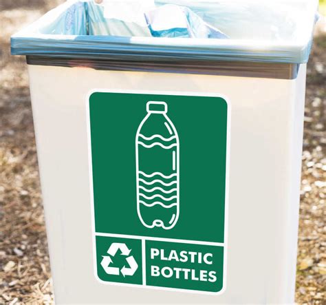 Recycling Plastic Bottles Sticker - TenStickers