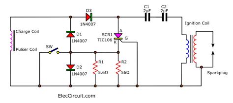 Electronic Motocycle ignition CDI Honda C-90 | ElecCircuit.com