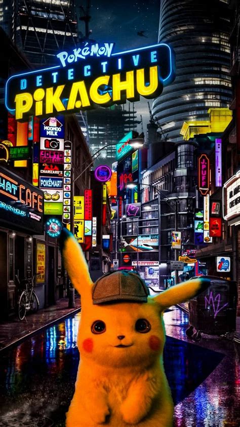 Download Pokémon Detective Pikachu Poster Wallpaper | Wallpapers.com