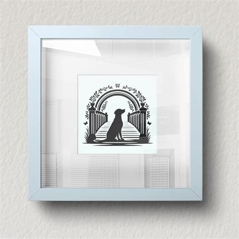 Rainbow Bridge Tribute SVG File for Cricut, Silhouette, Laser Machines