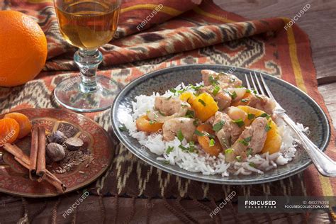 Persian chicken and rice — made, middle eastern food - Stock Photo ...