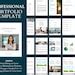 Professional Portfolio Template, Professional Resume, Professional Organizer, Career Portfolio ...