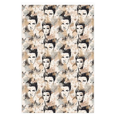 Elvis Presley Christmas Wrapping Paper, Gift Wrapping Paper sold by ...