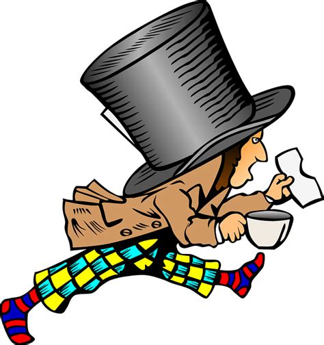 Mad Hatter Alice In Wonderland · Free vector graphic on Pixabay