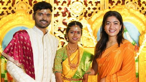 Agency News | Rashmika Mandanna Opts for Saree at Her Assistant's ...