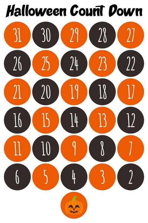 Halloween Countdown Calendar